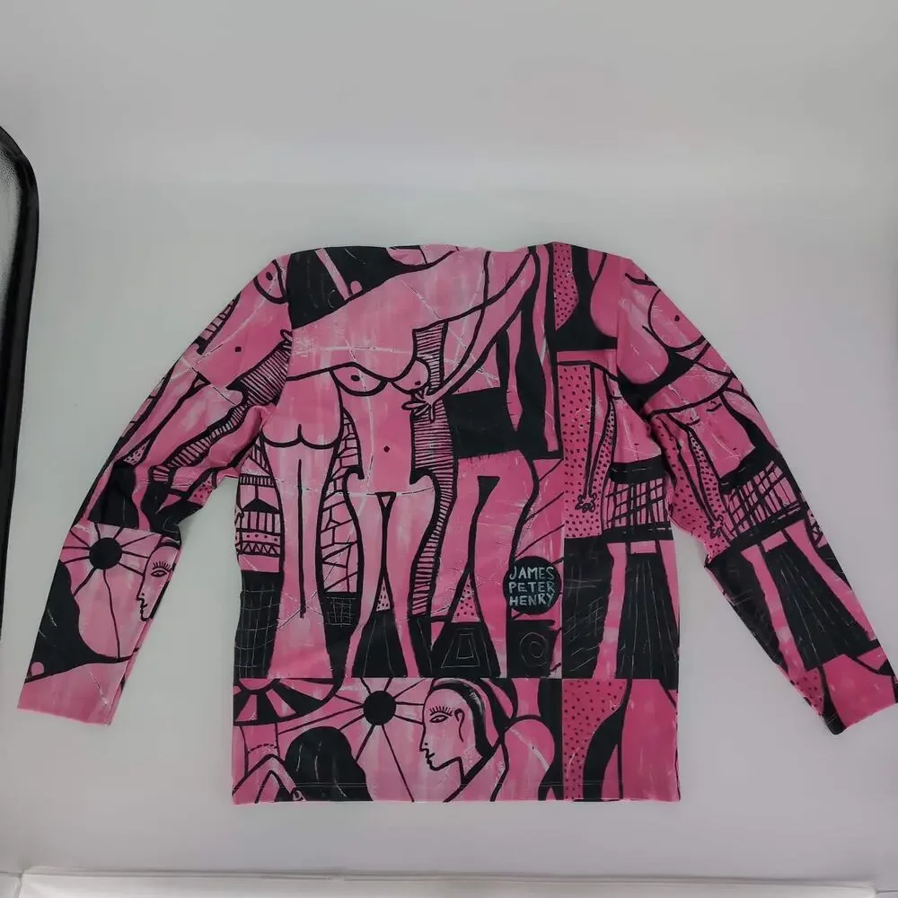 Swiminista x James Peter Henry Good Vibes Rashguard Beach Activities Pink XL NWT